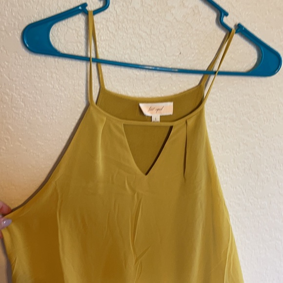 Mustard Yellow Sleeveless Bodycon Dress - Picture 2 of 7
